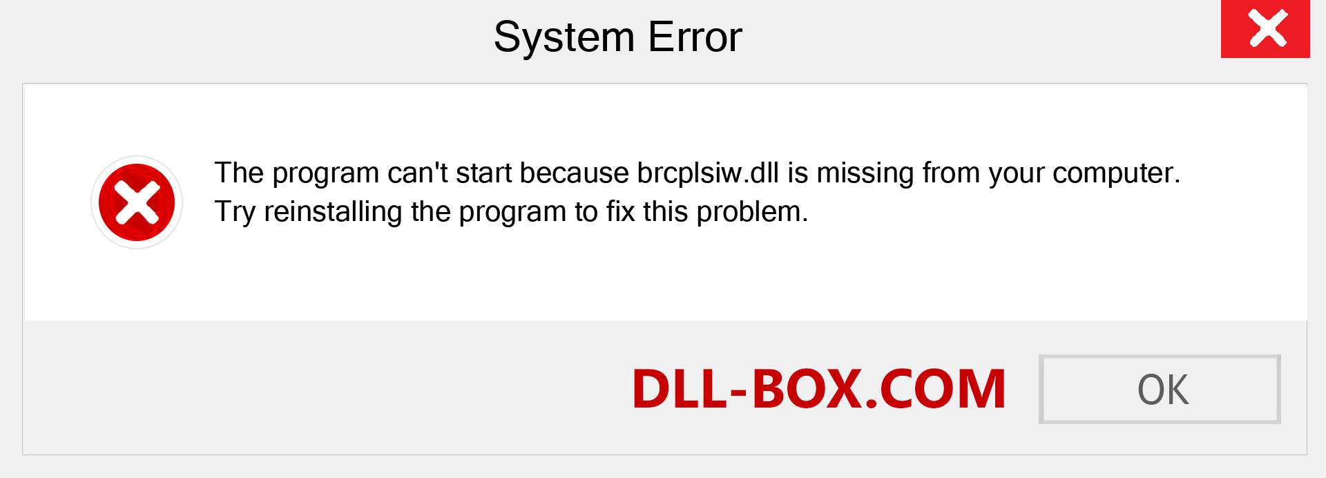  brcplsiw.dll file is missing?. Download for Windows 7, 8, 10 - Fix  brcplsiw dll Missing Error on Windows, photos, images